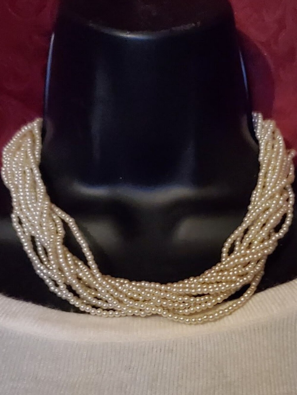 Multi-Strand Cream Pearl Necklace - Women Jewelry